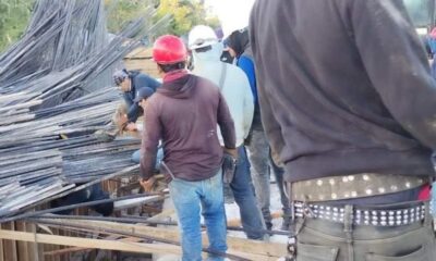 Accidente en el Tren Maya: Colapso de estructura en tramo 6 deja dos trabajadores heridos